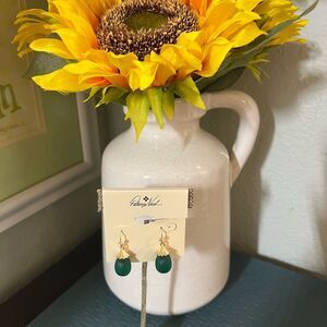 NWT Patricia Nash Green & Gold Earrings  #PNER